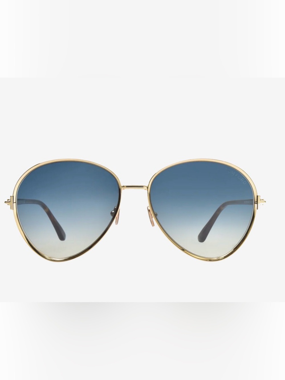 Tom Ford Gold Metal TF 1028 28W Aviator Sunglasses 59 MM